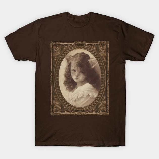 Victorian Catgirl T-Shirt by Viergacht